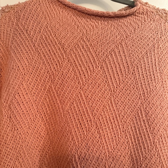 Free people different textured salmon sweater - Picture 5 of 5